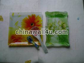 CT807 square plates with spoon