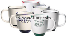 CT649 Bistro mugs,color band 