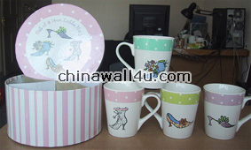 CT654 Set of 4 latte mugs 