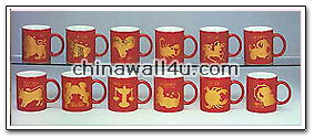 CT513 2-tone decorated mug  